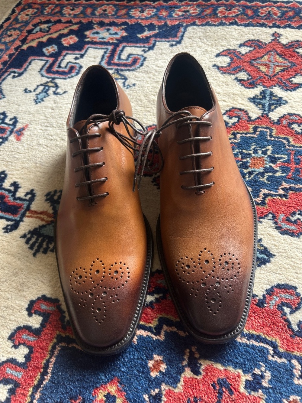 Dylan Gray Men's Carlucci Wholecut Lace-Up Oxfords